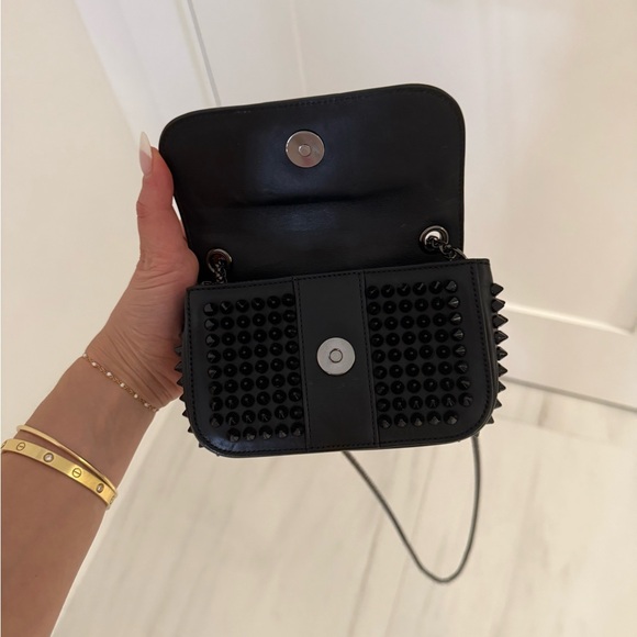 Christian Louboutin Black Studded Crossbody Bag - Picture 3 of 5